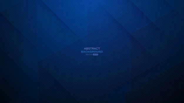 Абстрактные синие полосы со светом на темно-синем фоне Векторная иллюстрация