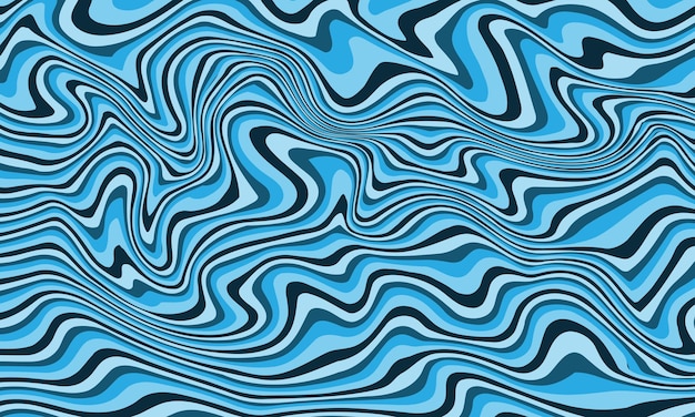 Abstract blue lines wave background vector