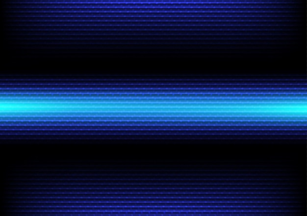 Abstract blue luminous horizontal lines background High speed line technology background digital and connection concept