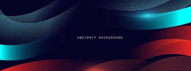Abstract blue modern background with dynamic geometric shapes