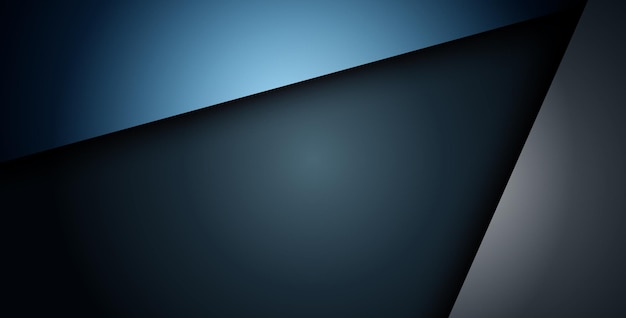 abstract blue navy triangle overlap with text on dark blank space design