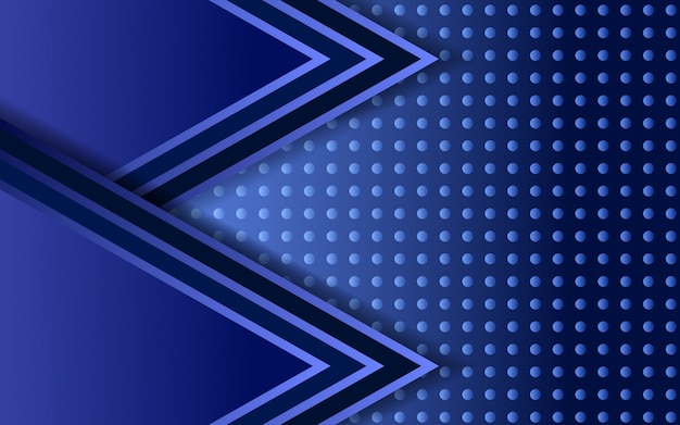 Abstract blue overlap shapes with realistic dot background