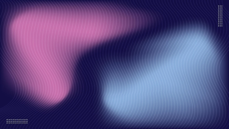 Vector abstract blue and pink fluid waves background illustration