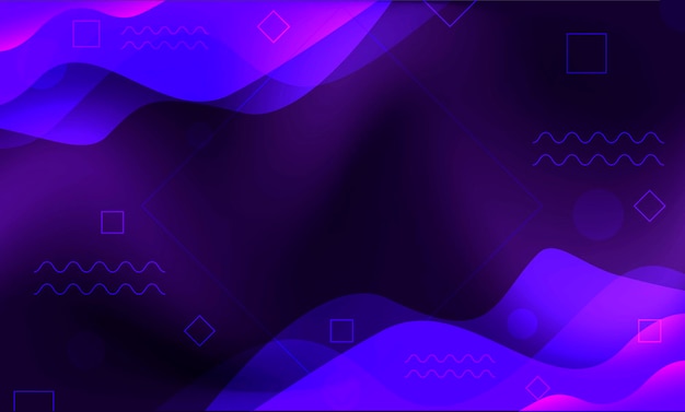 Abstract blue purple background full color banner template profile with line shape and circle