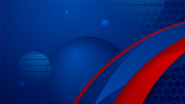 Abstract blue and red background