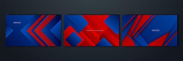 Vector abstract blue and red background