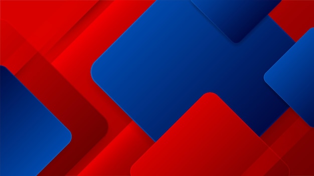 Vector abstract blue and red background