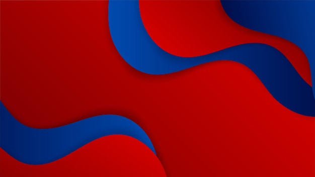 Abstract blue and red background