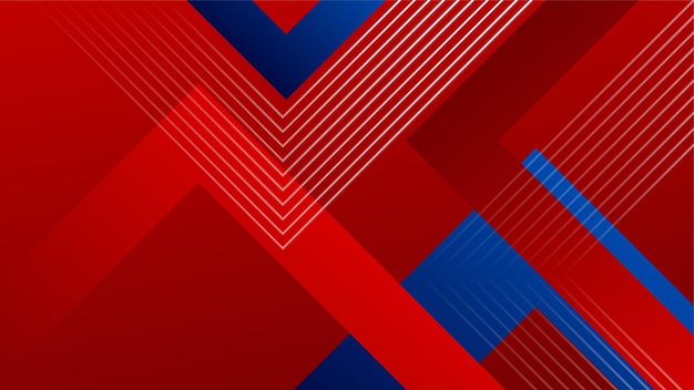 Vector abstract blue and red background