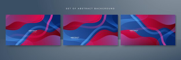 Abstract blue red banner geometric shapes background Vector abstract graphic design banner pattern presentation background web template