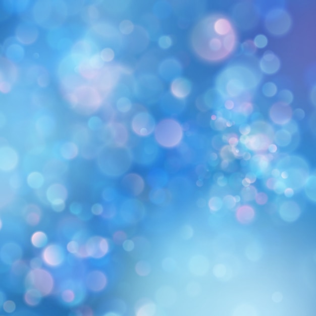 Abstract blue sky background with blur bokeh light effect.