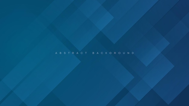 Abstract blue square shapes background vector illustration