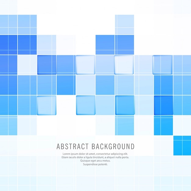 ベクトル 抽象的な青い四角形のベクトルの背景