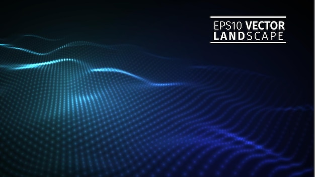 Абстрактная синяя технология фоновая векторная иллюстрация eps иллюстрация современной сетевой технологии
