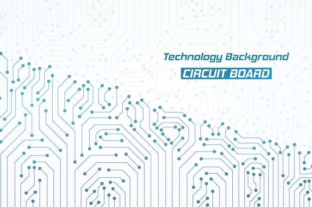 Fondo blu astratto del modello del circuito di tecnologia