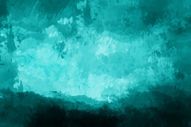 Vector abstract blue turquoise watercolor texture background