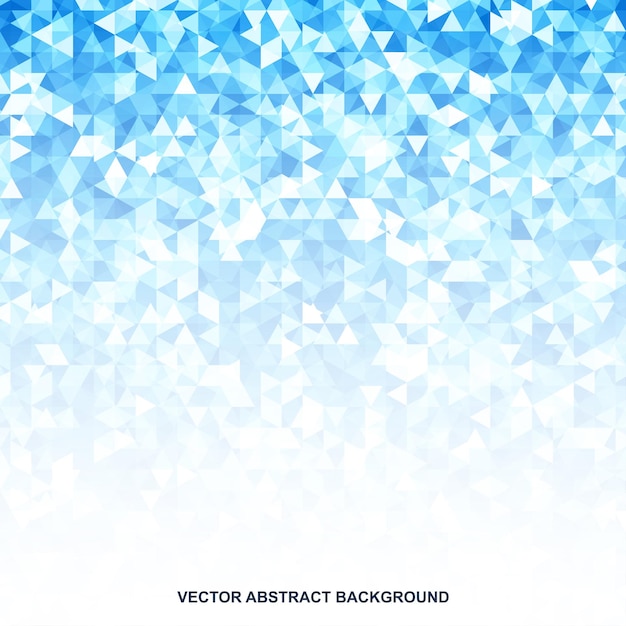 벡터 기하학적 삼각형 조각의 추상 파란색 벡터 배경
