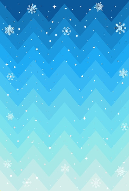 Abstract blue vector background with snowflakes