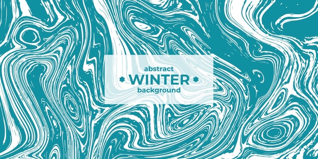 Vector abstract blue vector winter cover