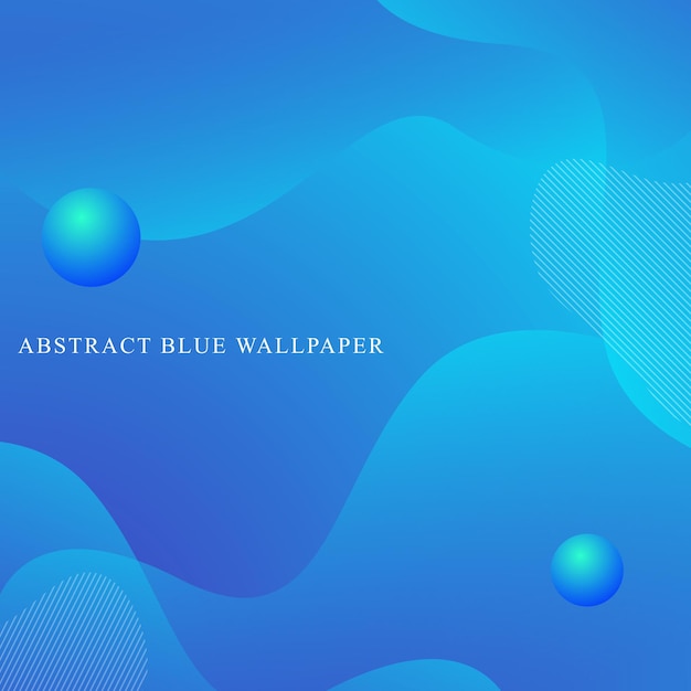 Abstract blue wallpaper 3d design free vector