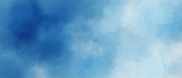 Vector abstract blue watercolor background