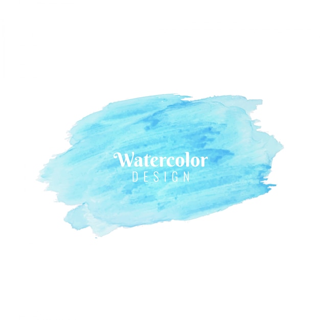 Abstract blue watercolor design