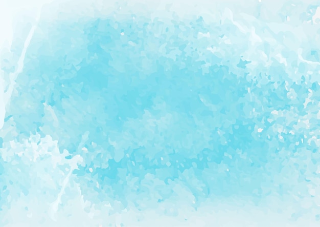 Vector abstract blue watercolor sky and clouds background