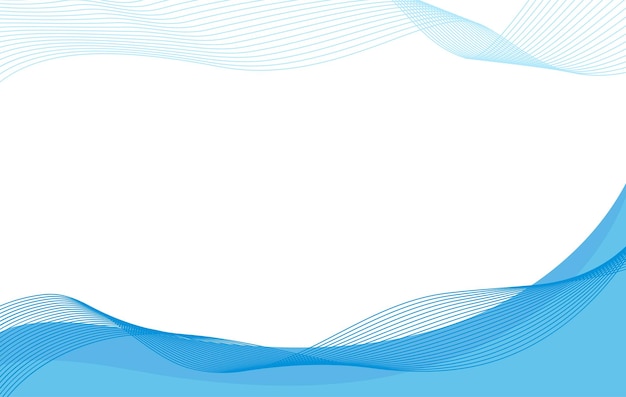 Vector abstract blue wave background banner poster vector template