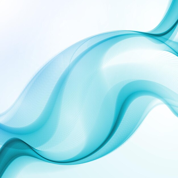 Vector abstract blue wave background