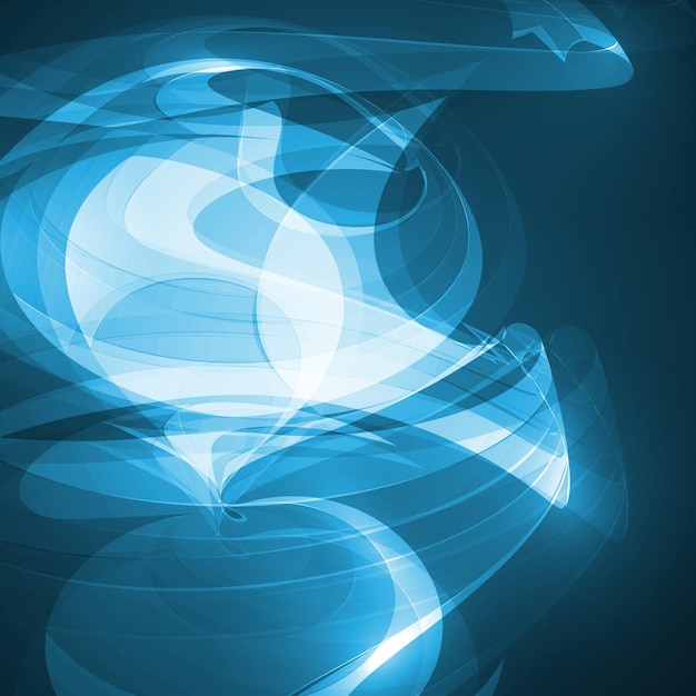 Abstract blue wave background