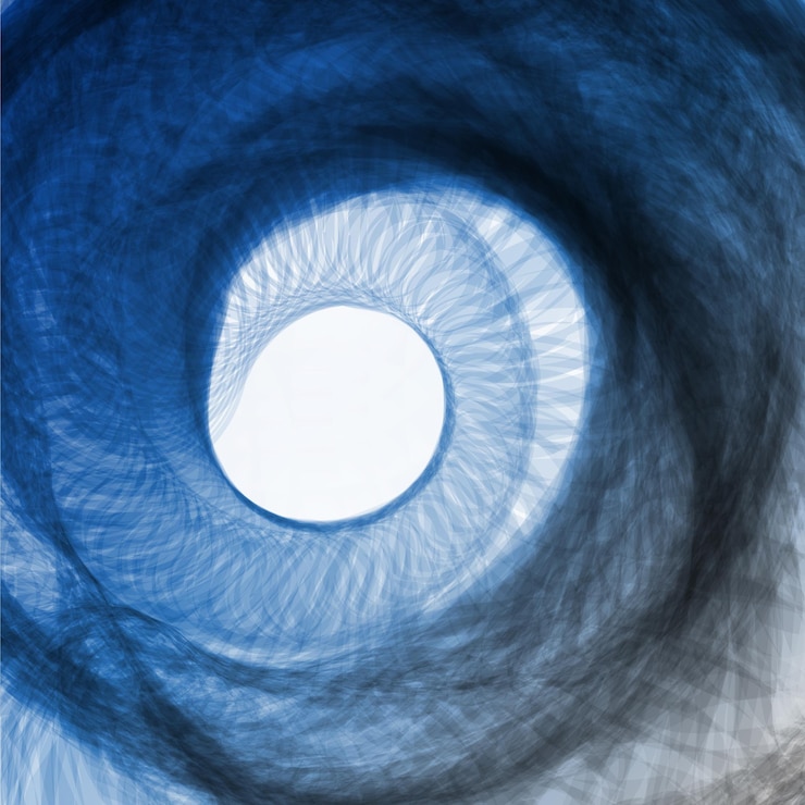 Vector abstract blue wave background