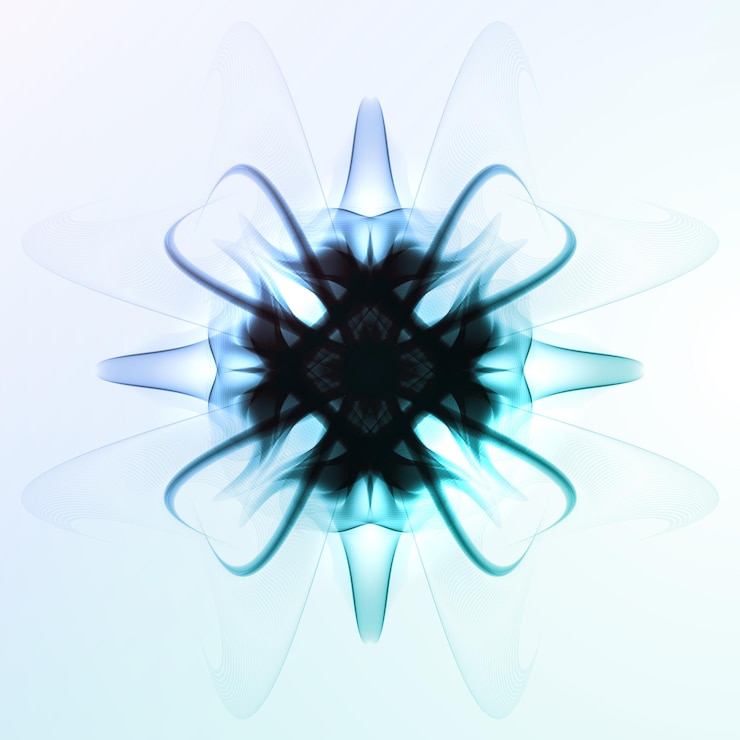 Vector abstract blue wave background
