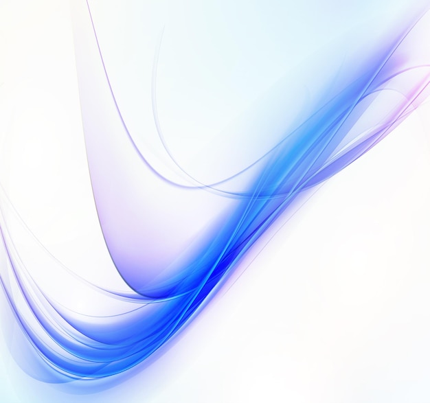 ベクトル 抽象的な青い波の背景