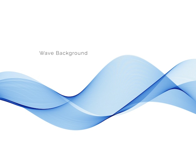 Abstract blue wave background