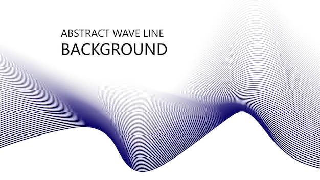 Abstract blue wave lines pattern on white background with space for your text design image wallpaper