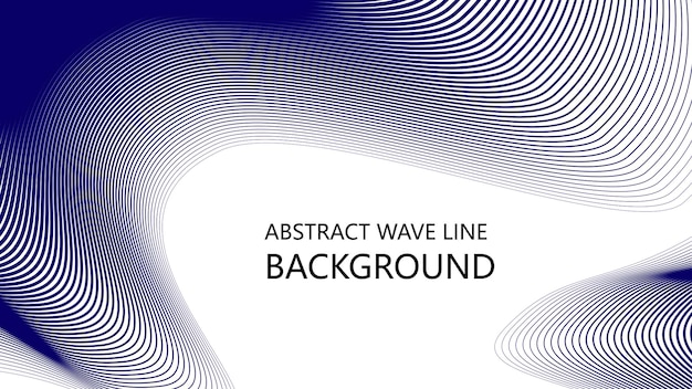 Abstract blue wave lines pattern on white background with space for your text design image wallpaper