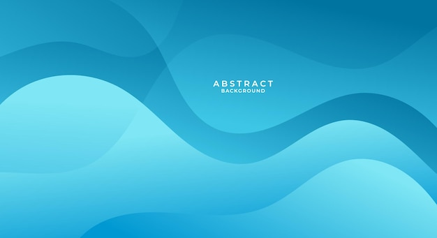 Abstract blue wave modern background