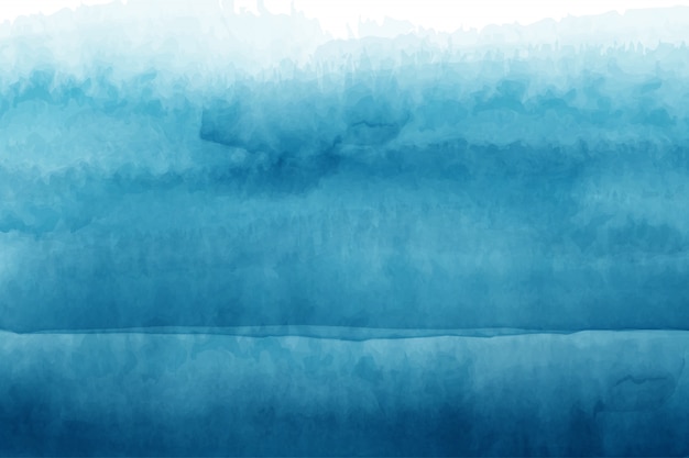 abstract blue waves watercolor hand painted background design