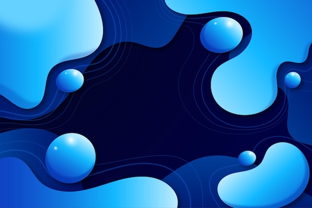 Vector abstract blue wavy background