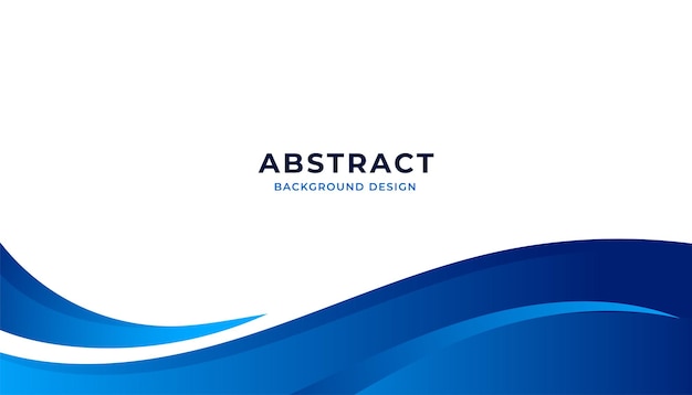 Vector abstract blue wavy business background