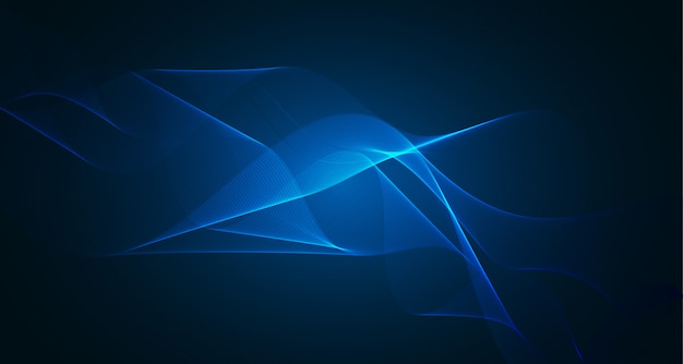 Abstract Blue Wavy Light Background