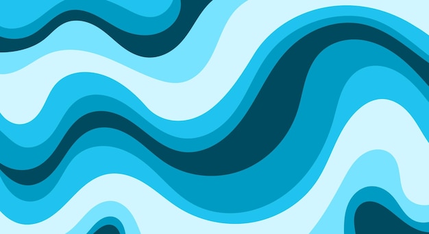 Abstract blue wavy pattern background