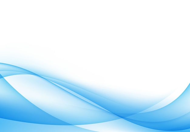 Vector abstract blue and white wave background