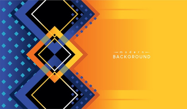 Abstract blue yellow background vector