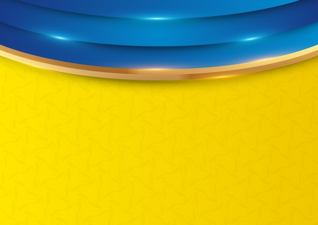 Sfondo blu e giallo astratto con effetti di luce