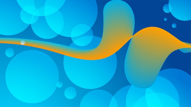 Abstract blue and yellow background