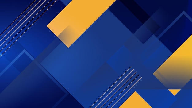 Abstract Blue Yellow Gradient Geometric Corporate Blog Banner Presentation Wallpaper Background