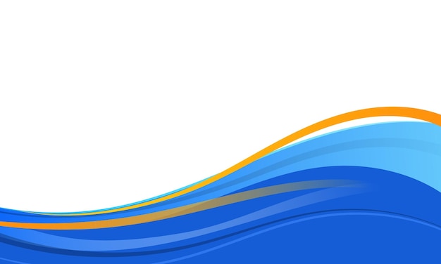 abstract blue and yellow waves background