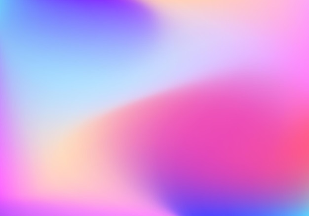 Vector abstract blur gradient background with trend pastel pink purple violet yellow and blue colors