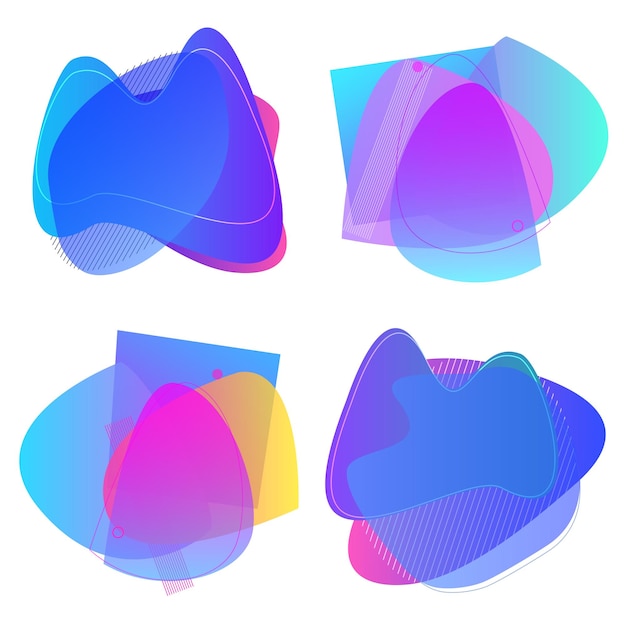 抽象的なぼかし形状色グラデーション虹色効果背景プレゼンテーション テーマ子供製品ベクトル イラスト eps10 のソフト トランジション テクスチャ